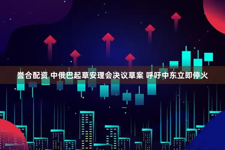 誉合配资 中俄巴起草安理会决议草案 呼吁中东立即停火